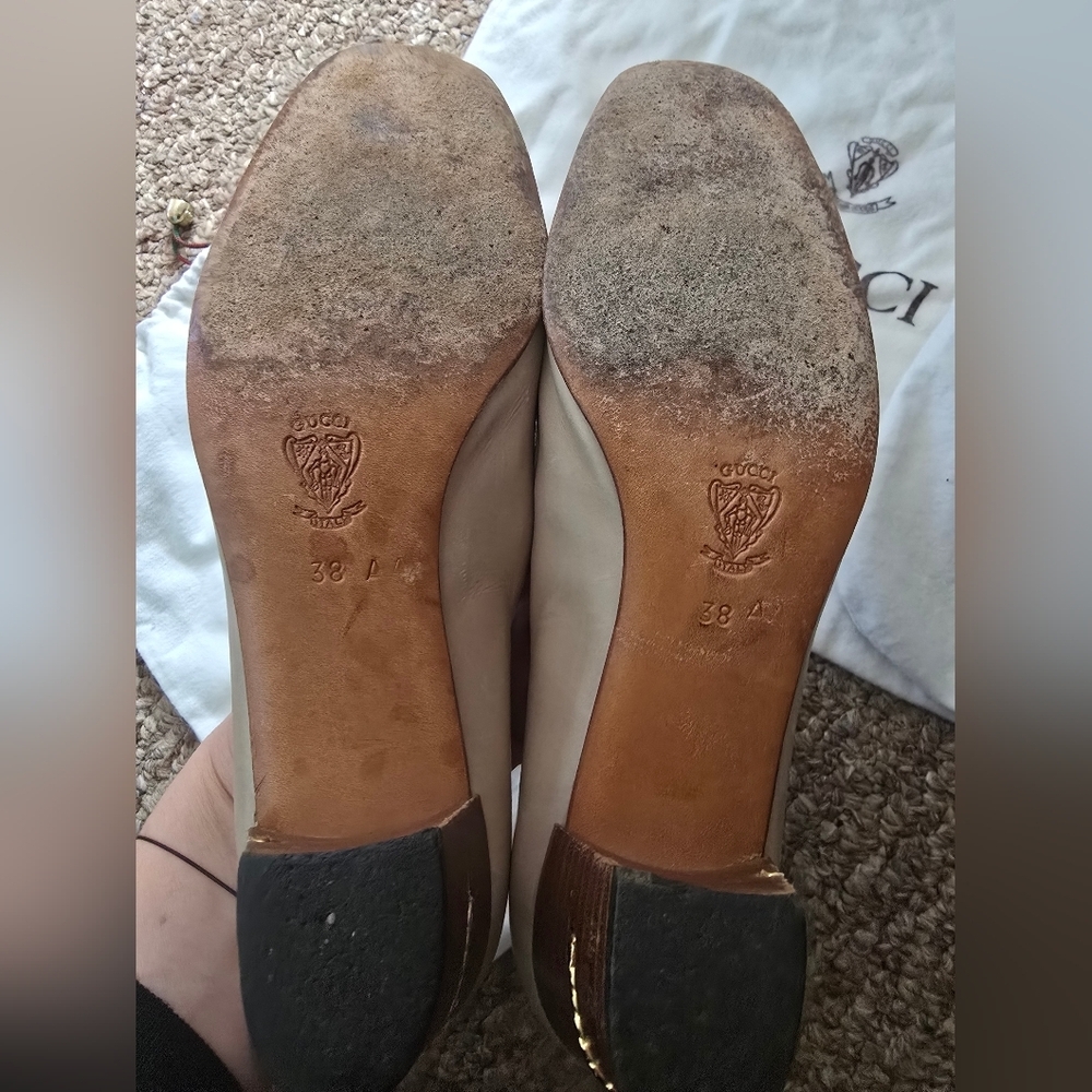 Gucci Vintage Women's Beige Loafers - Picture 3 of 8